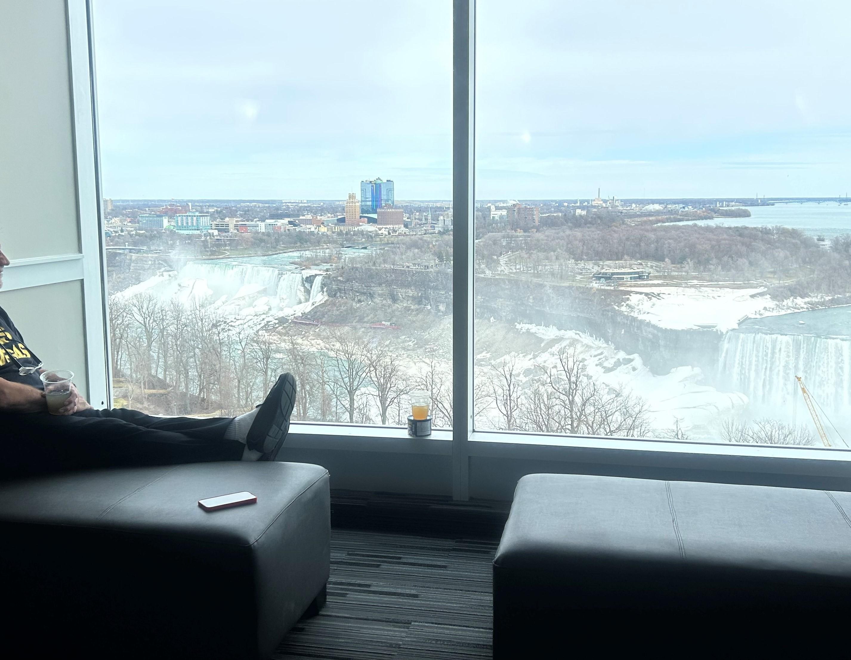 OBSERVATORY on the 14th Floor - hallway had 5 separate seating areas where you could enjoy your own special view