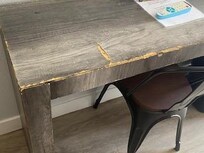 Piece of trash desk.