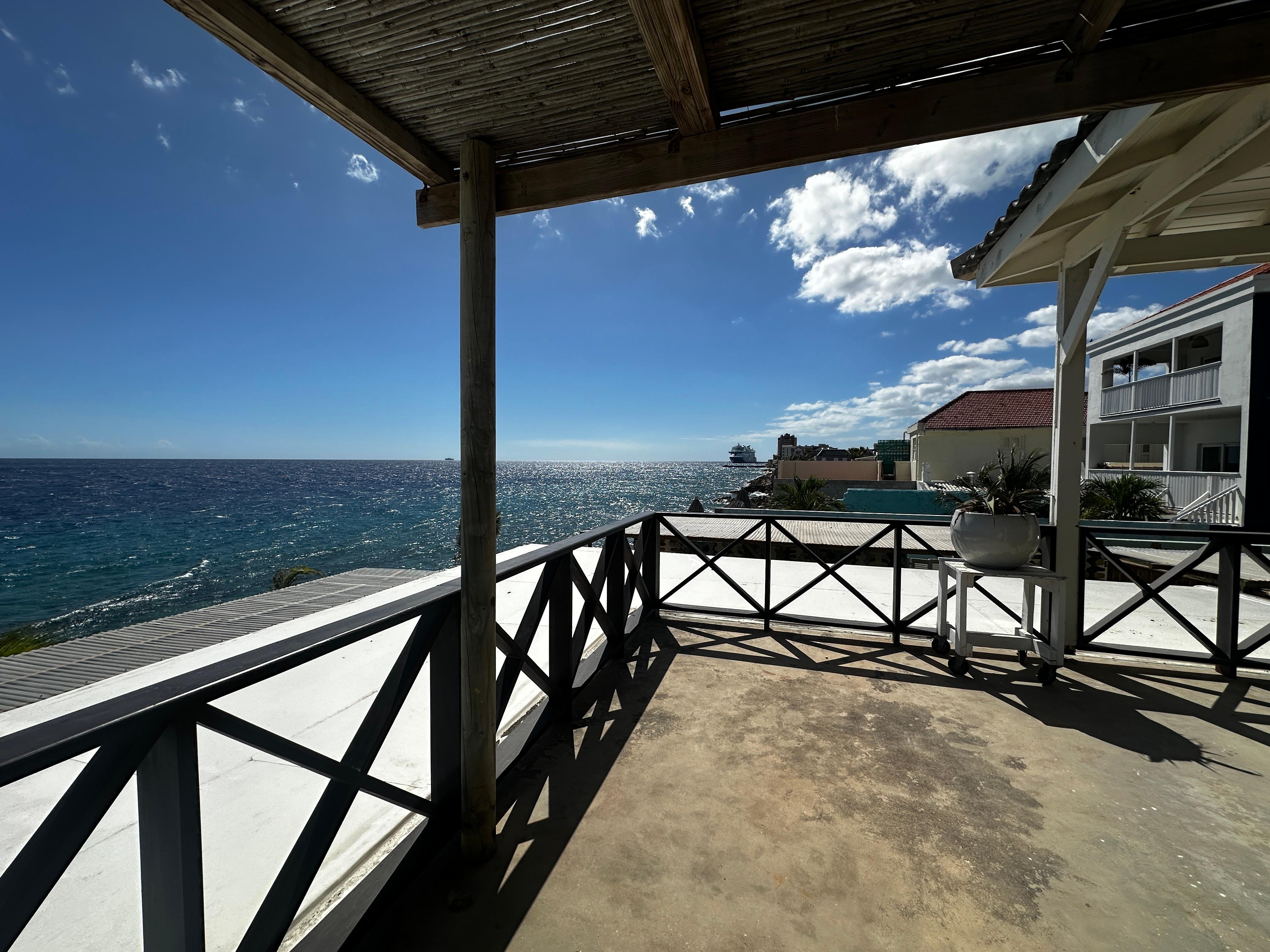 View from the “private” terrace. 