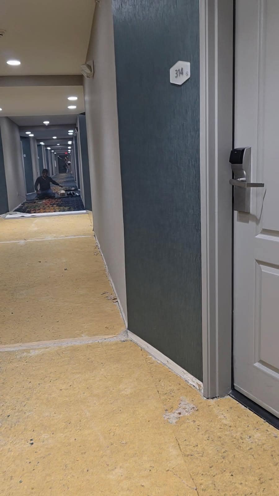 Cloud of chemicals and workers down the hall after 10 pm