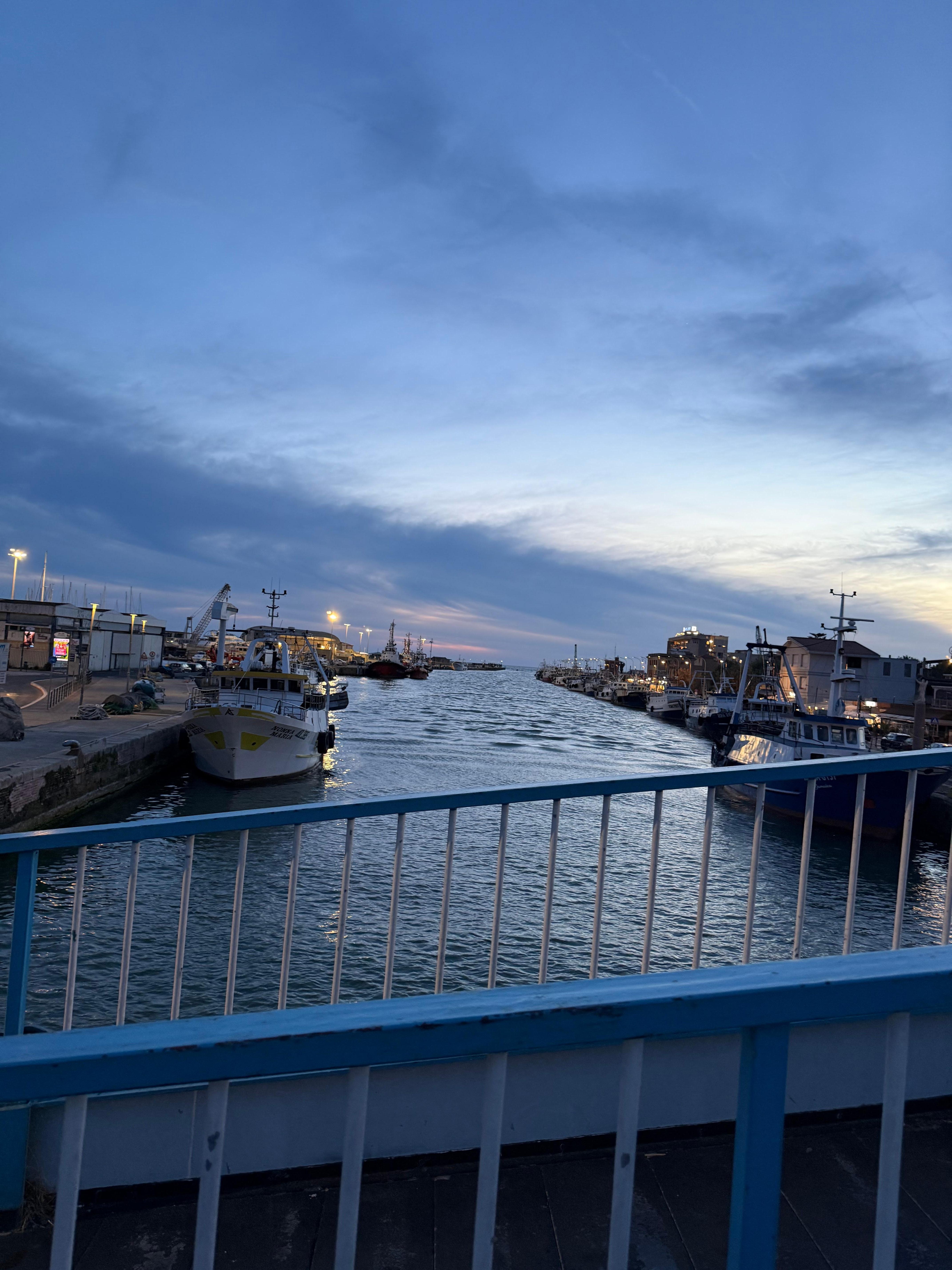 The Fiumicino River, taken from the footbridge close to the B&B. 