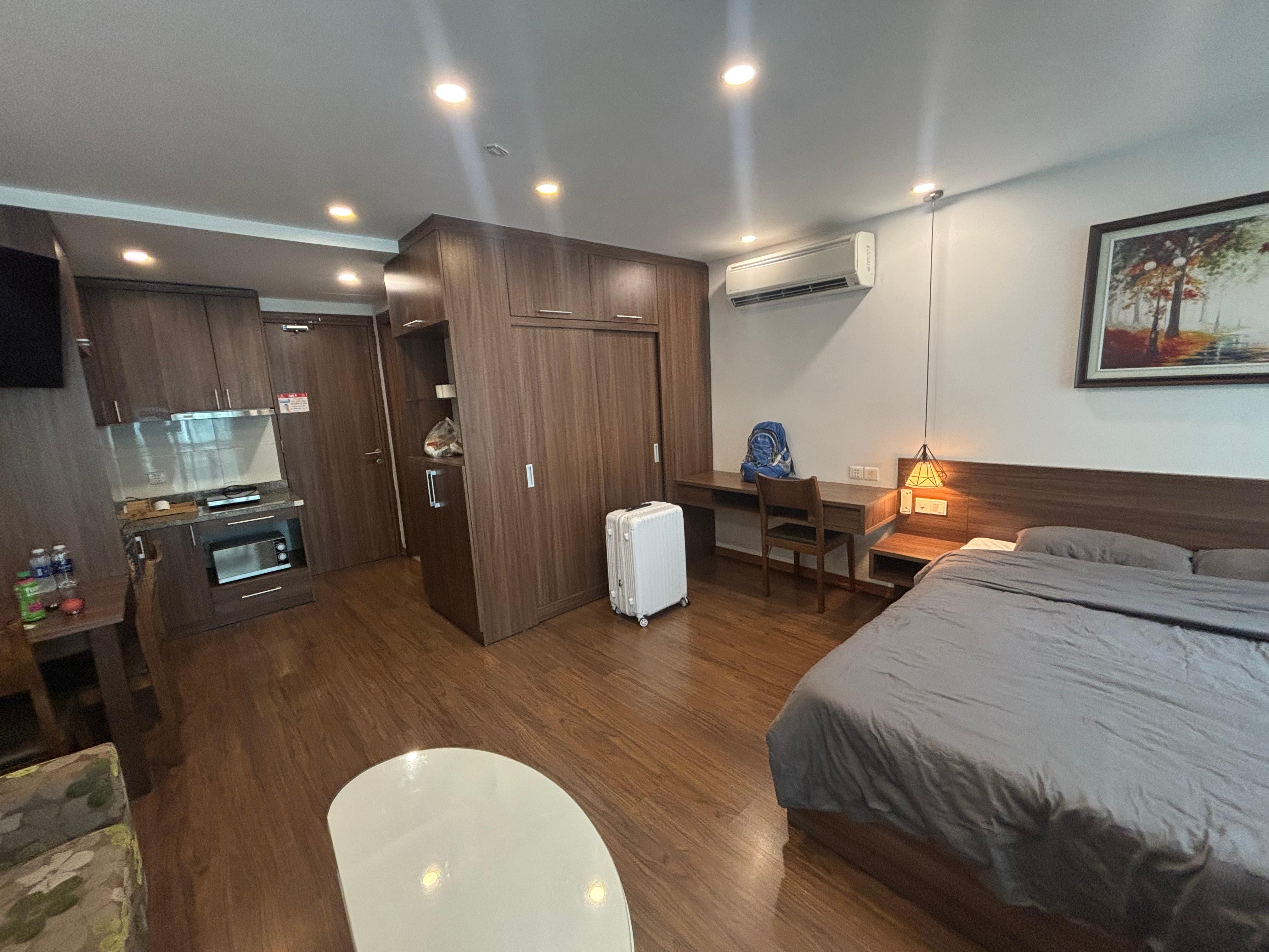 キッチン、電子レンジ、冷蔵庫などが備えてあります