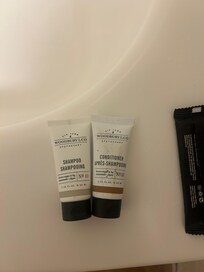 Grime on the hair conditioner tube