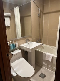 Jättebra tryck/stråle på duschmunstycket.