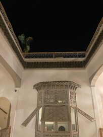 At night