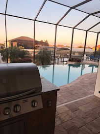 Great area for grilling and entertaining. We enjoyed the small fire table too.