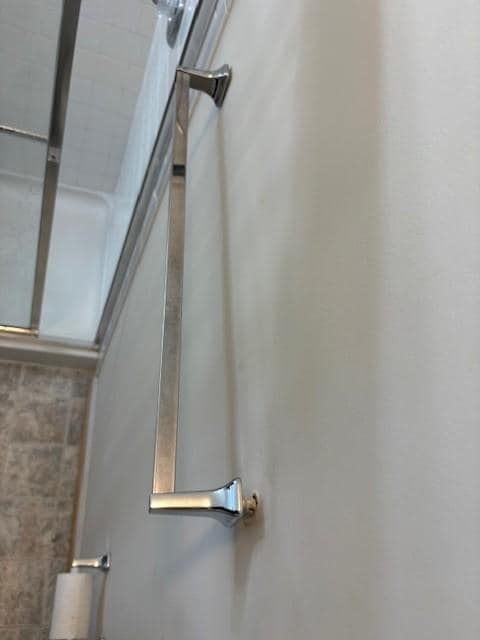 Broken towel holder
