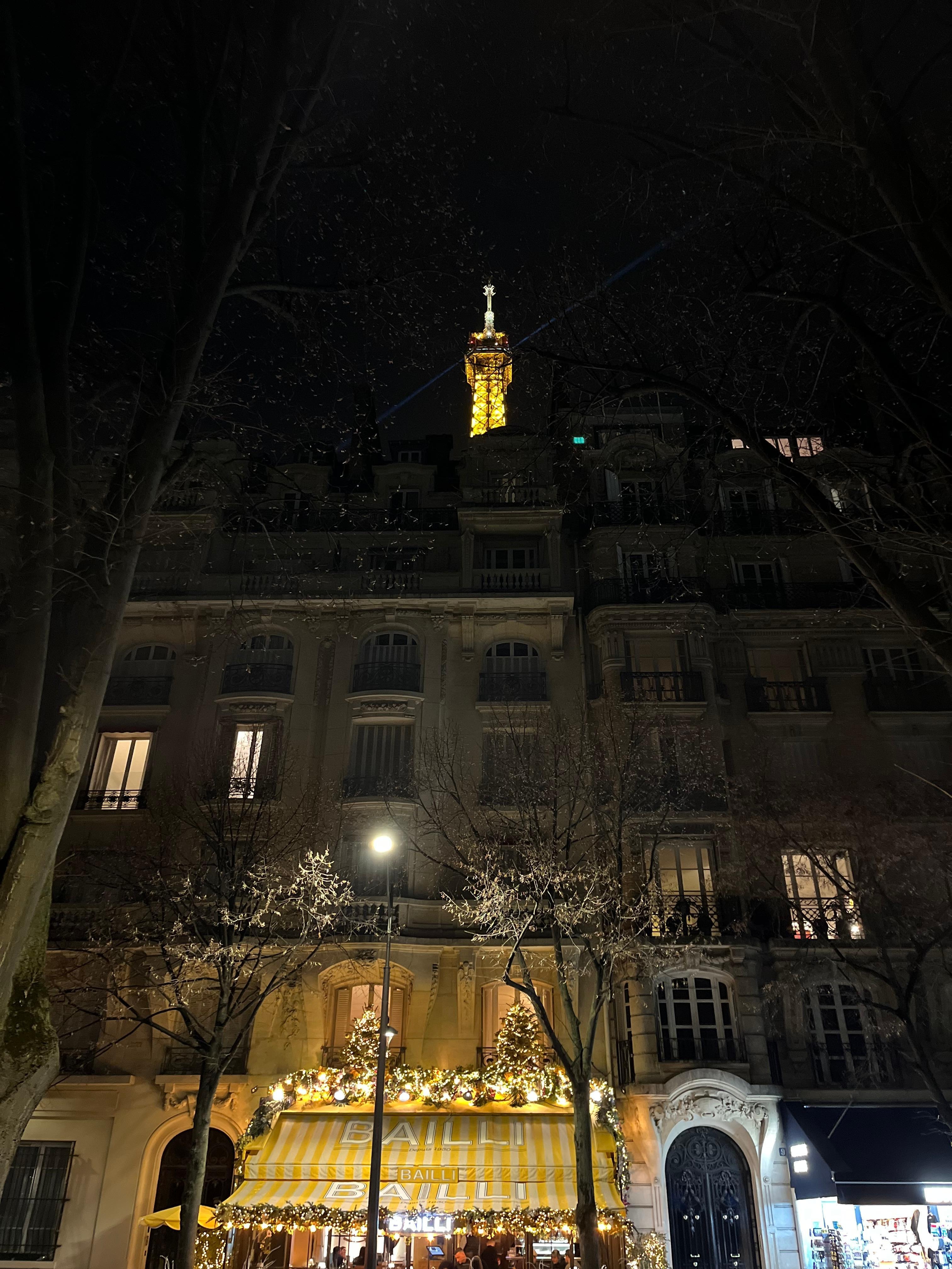 Just out side the hotel 