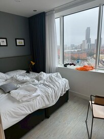 起きた後なんで散らかってます