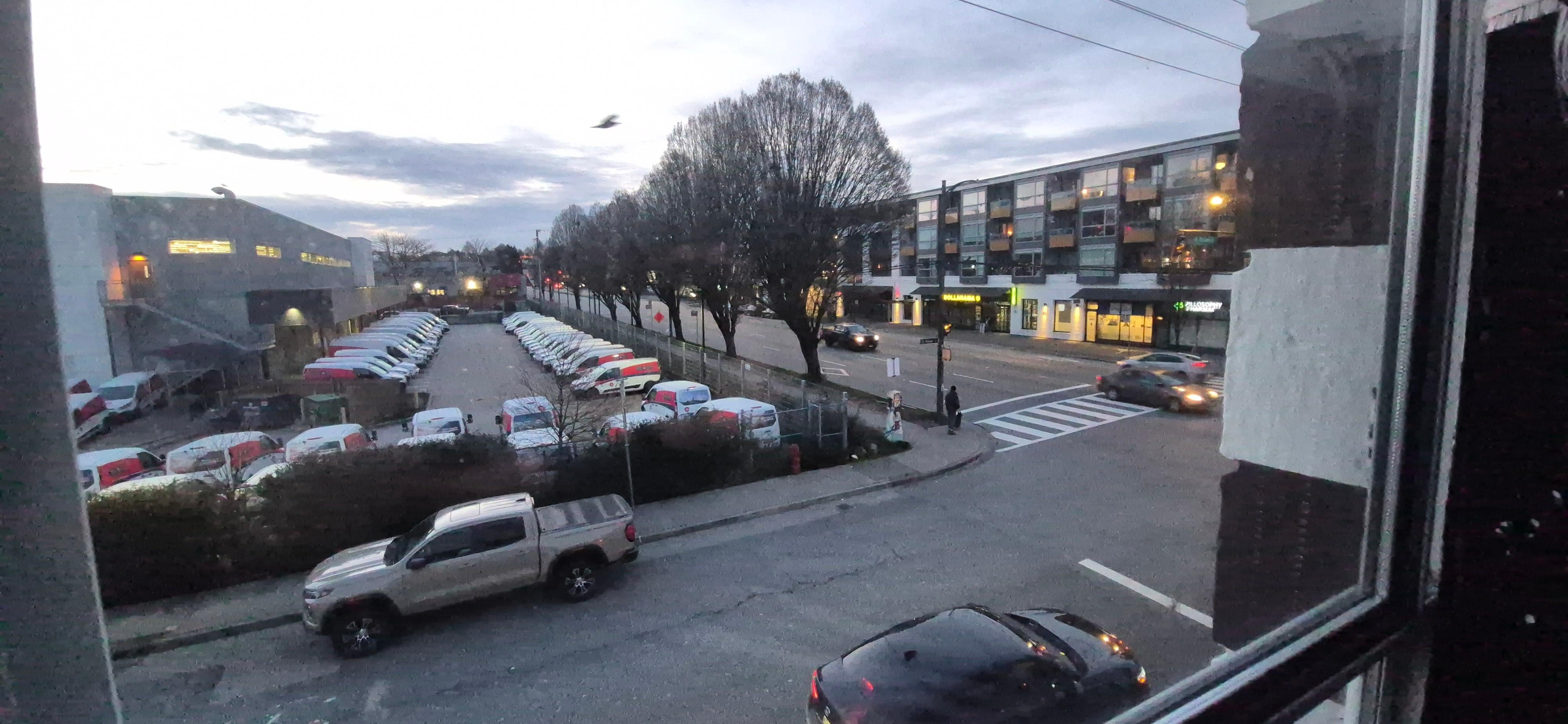 Same view looking out on East hasting Street
