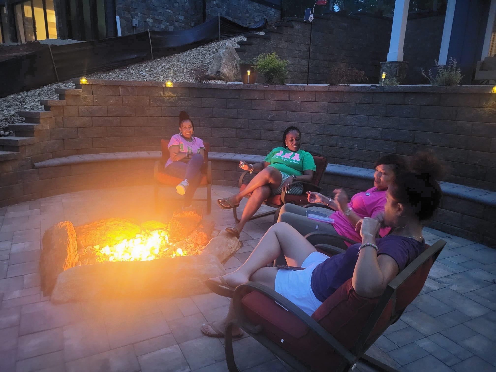Evenings by the fire pit