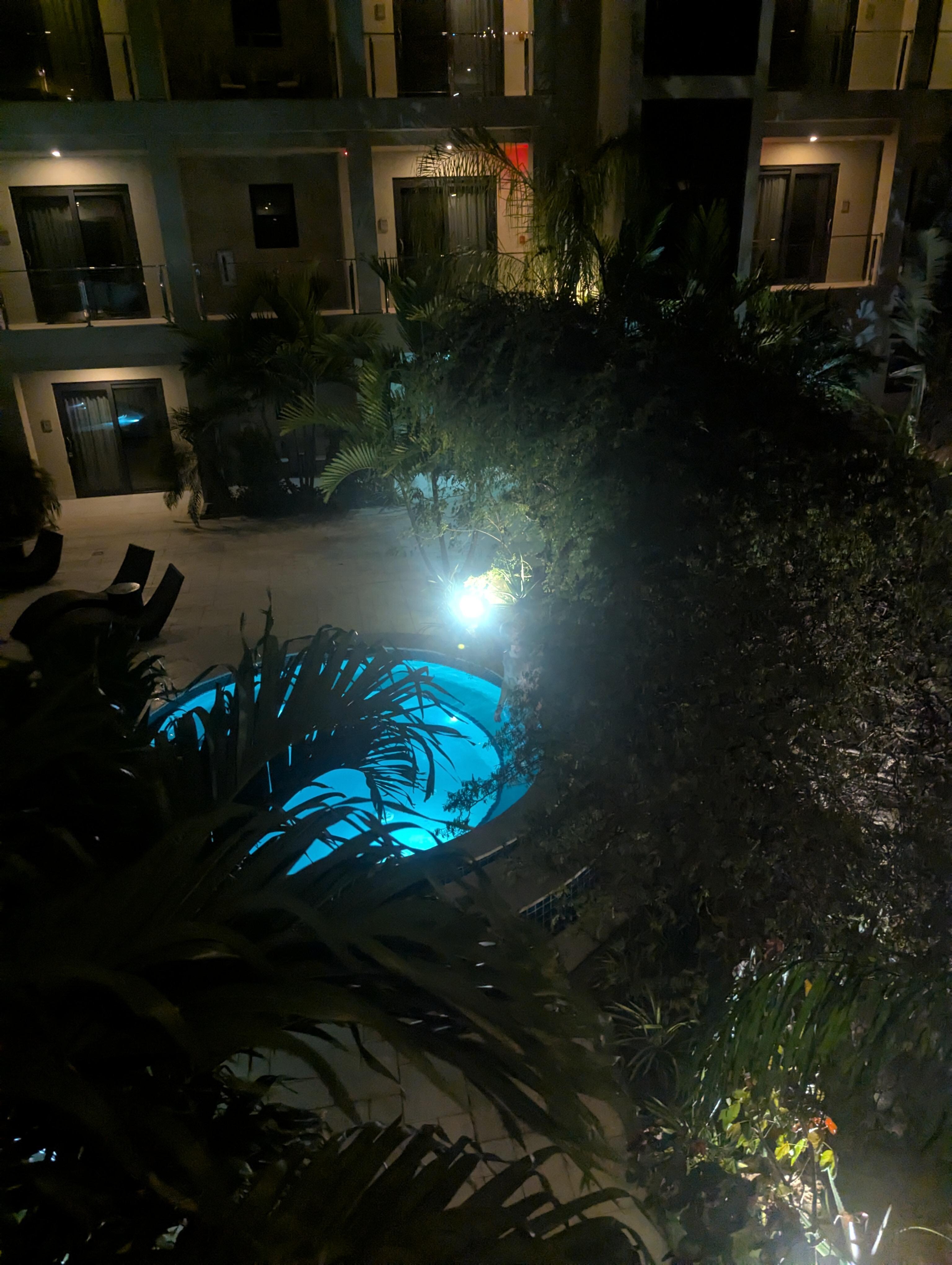 Huge hot tub