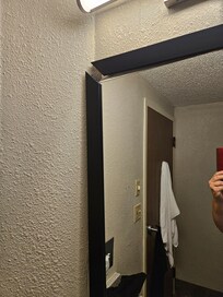 Upper left corner of the frame falling apart.