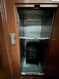 The luggage elevator.