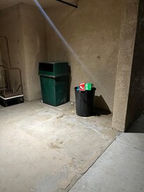 Garbage in entry way