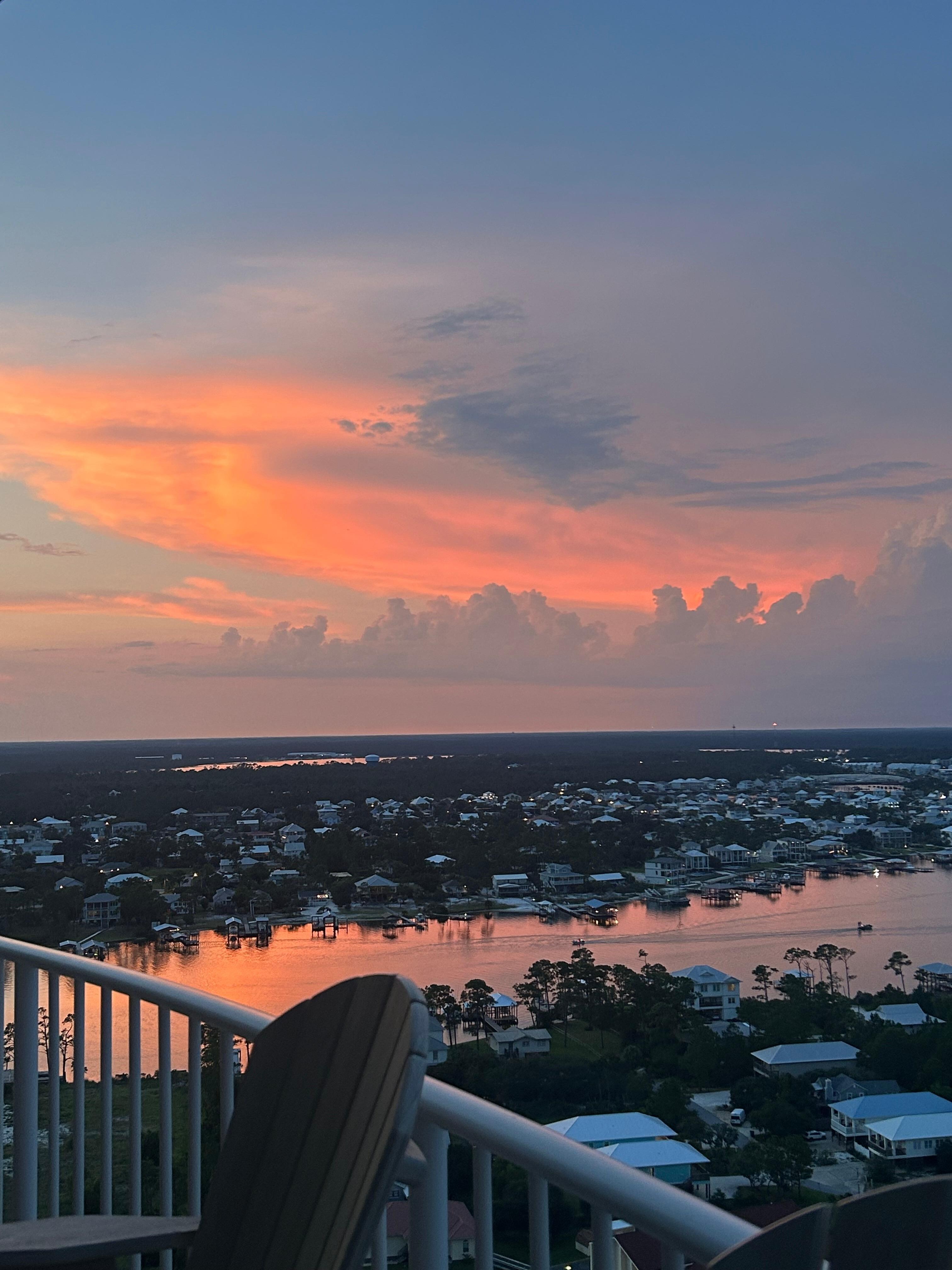 Beautiful sunrise and sunset 