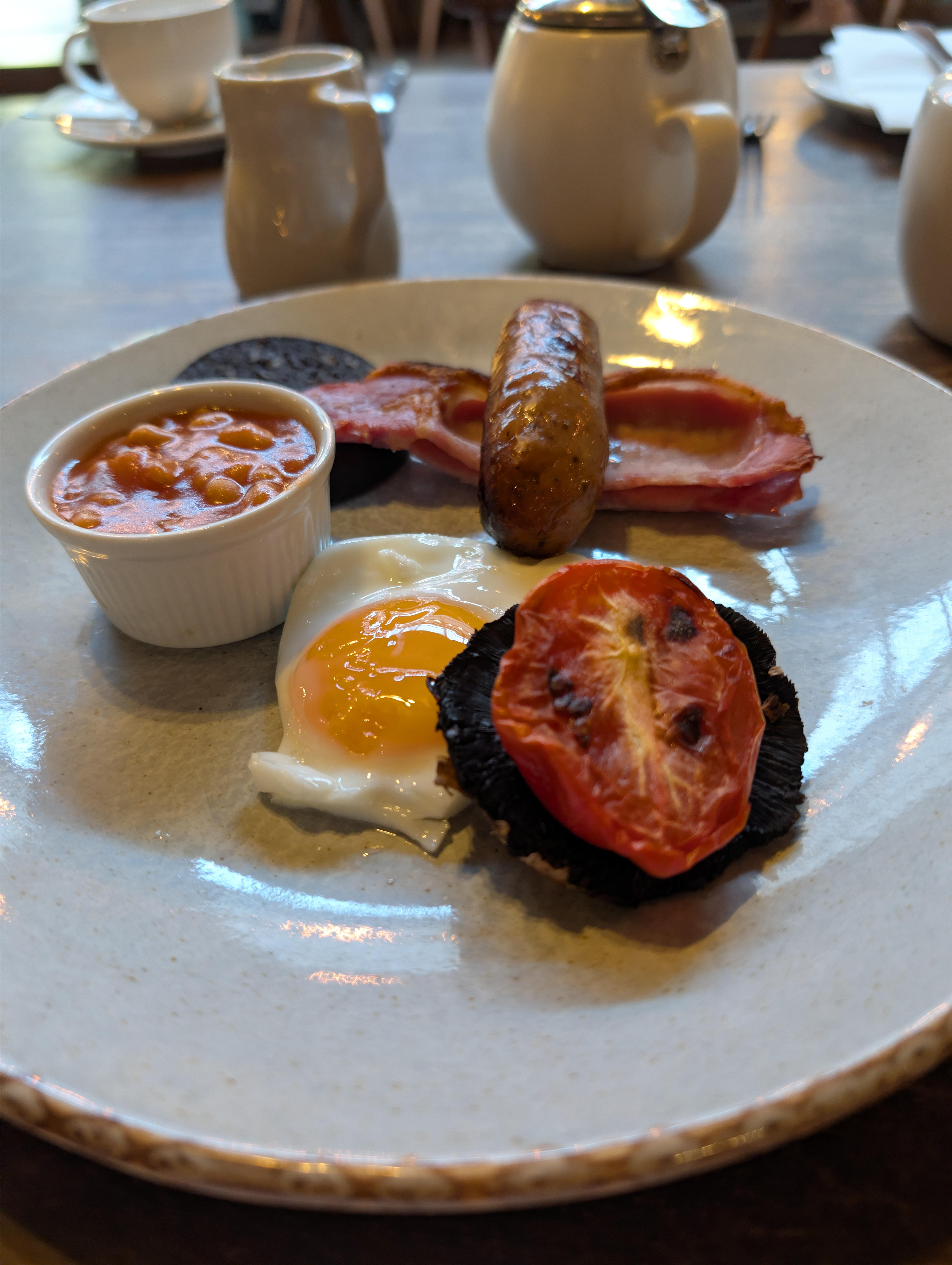 Breakfast is £20 a head. Many options are included 😁