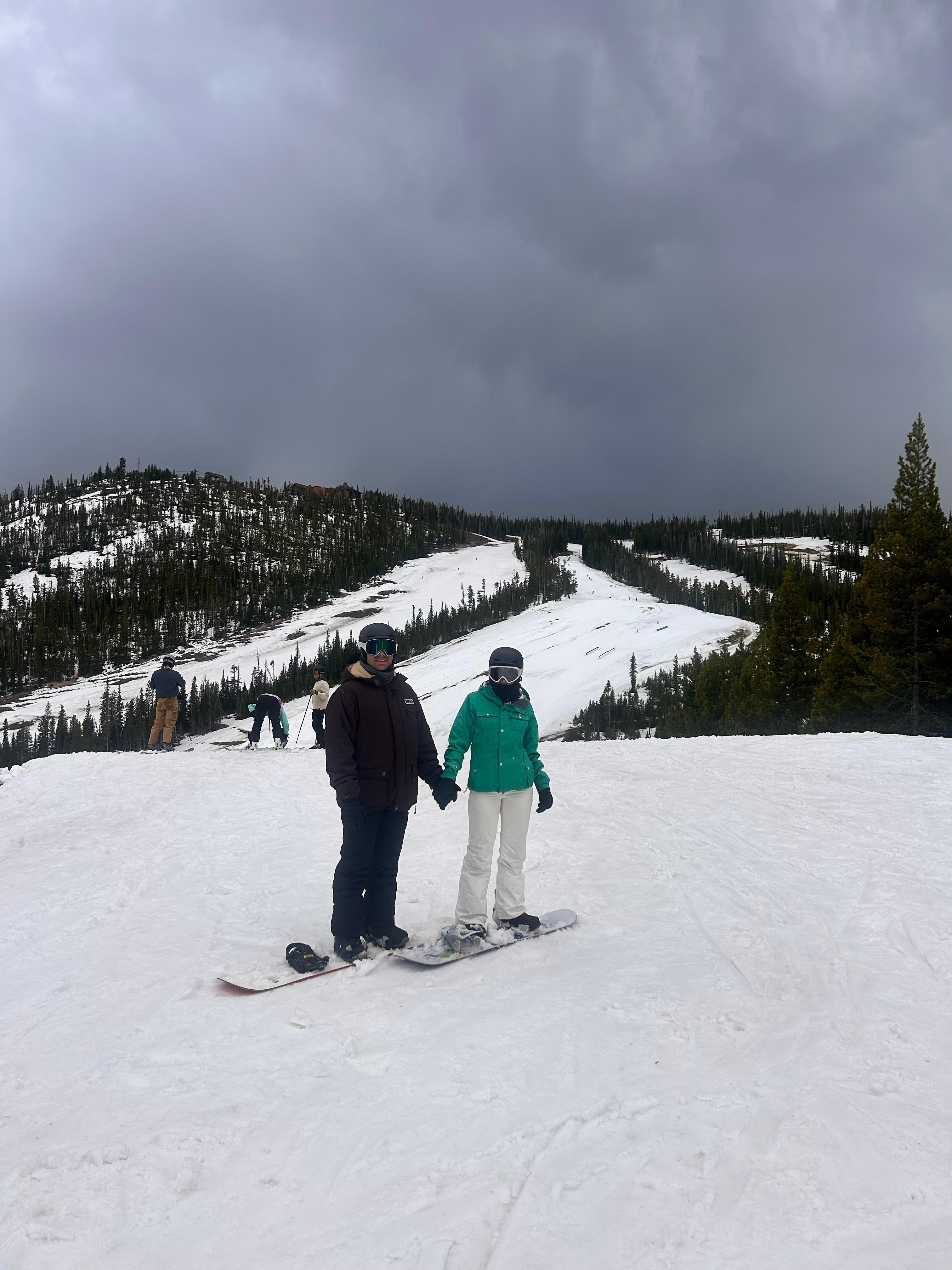 Our first snowboard trip together! 