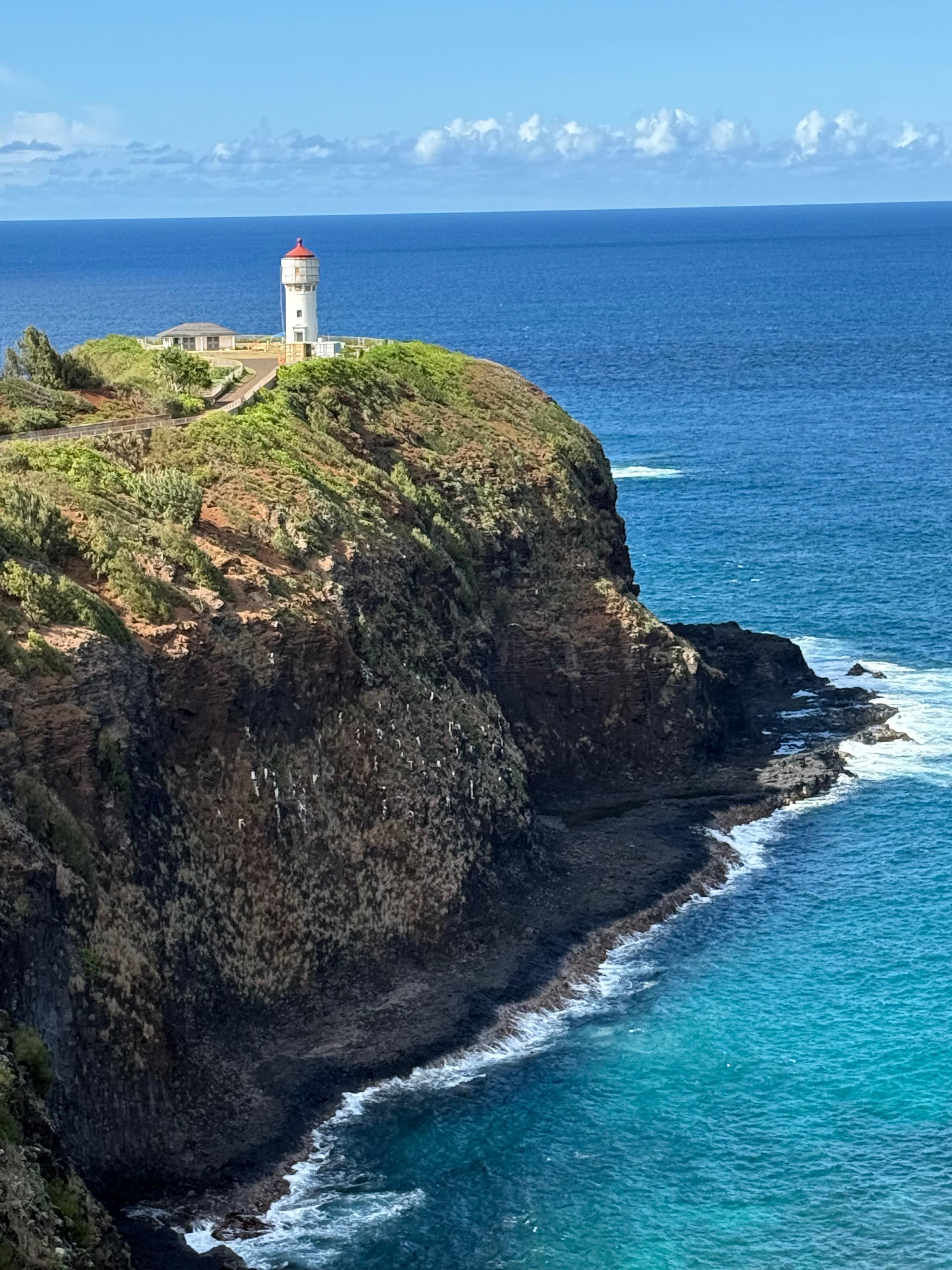 The lighthouse a short drive from the place