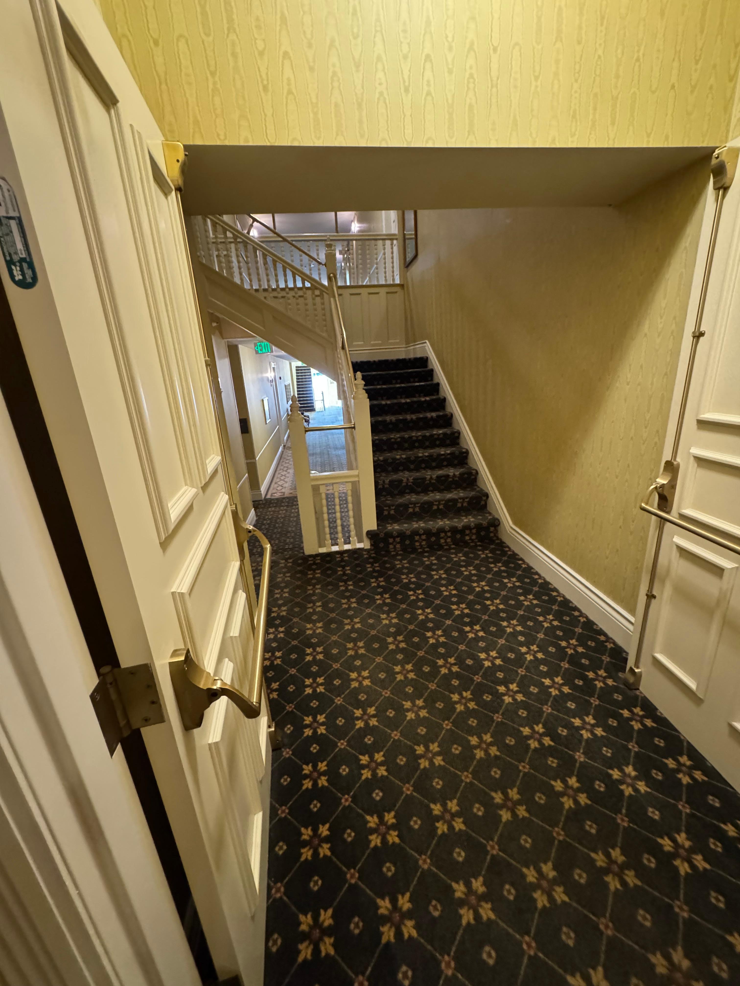 Halls in the hotel
