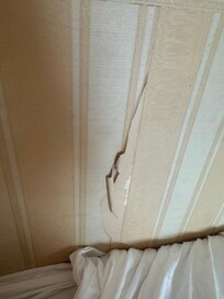 damaged wallpaper