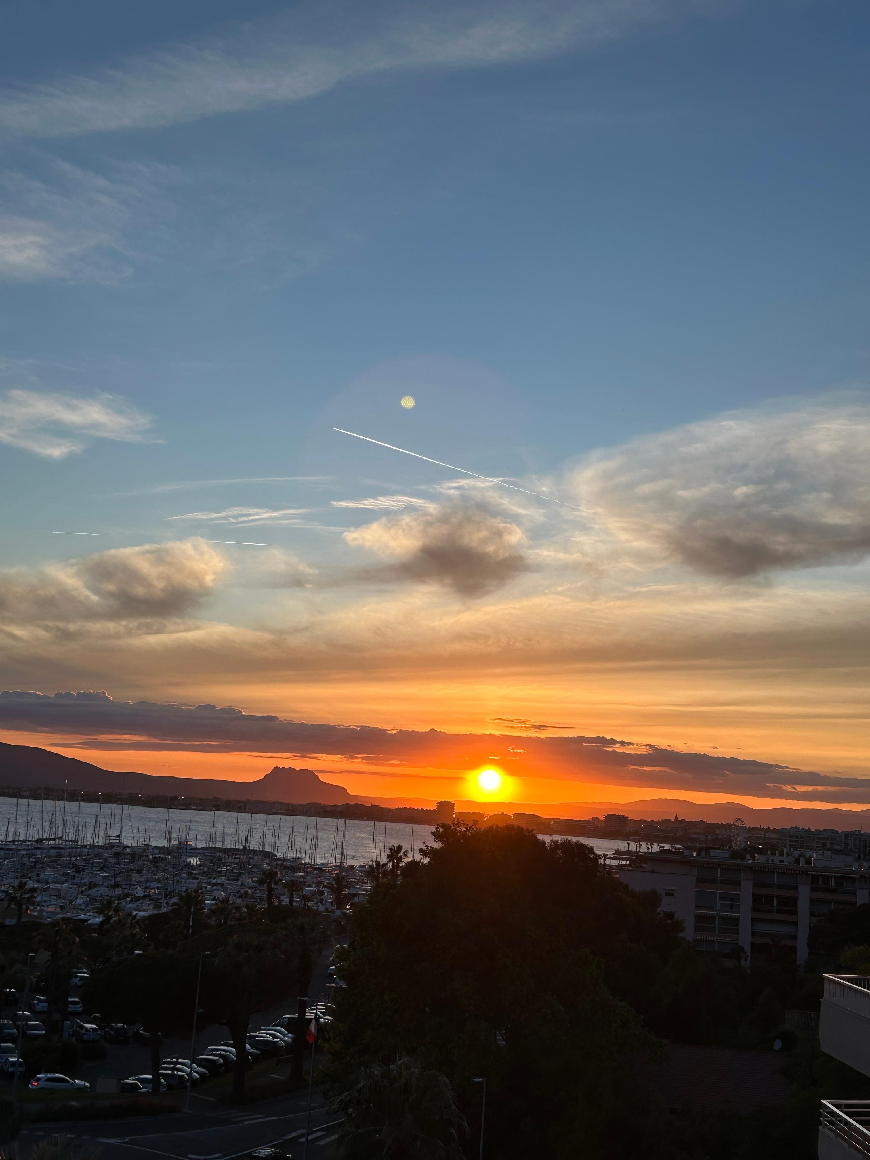 At sunset 
