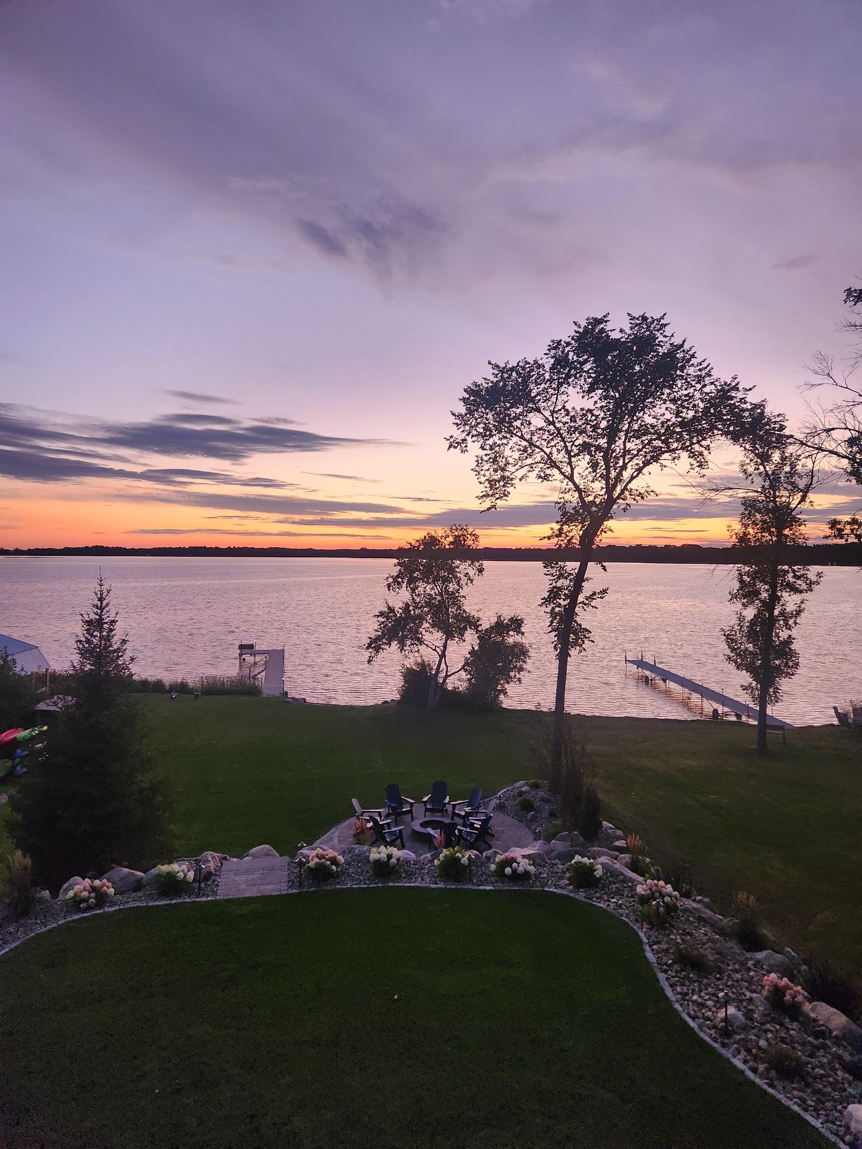 Sunset from the deck