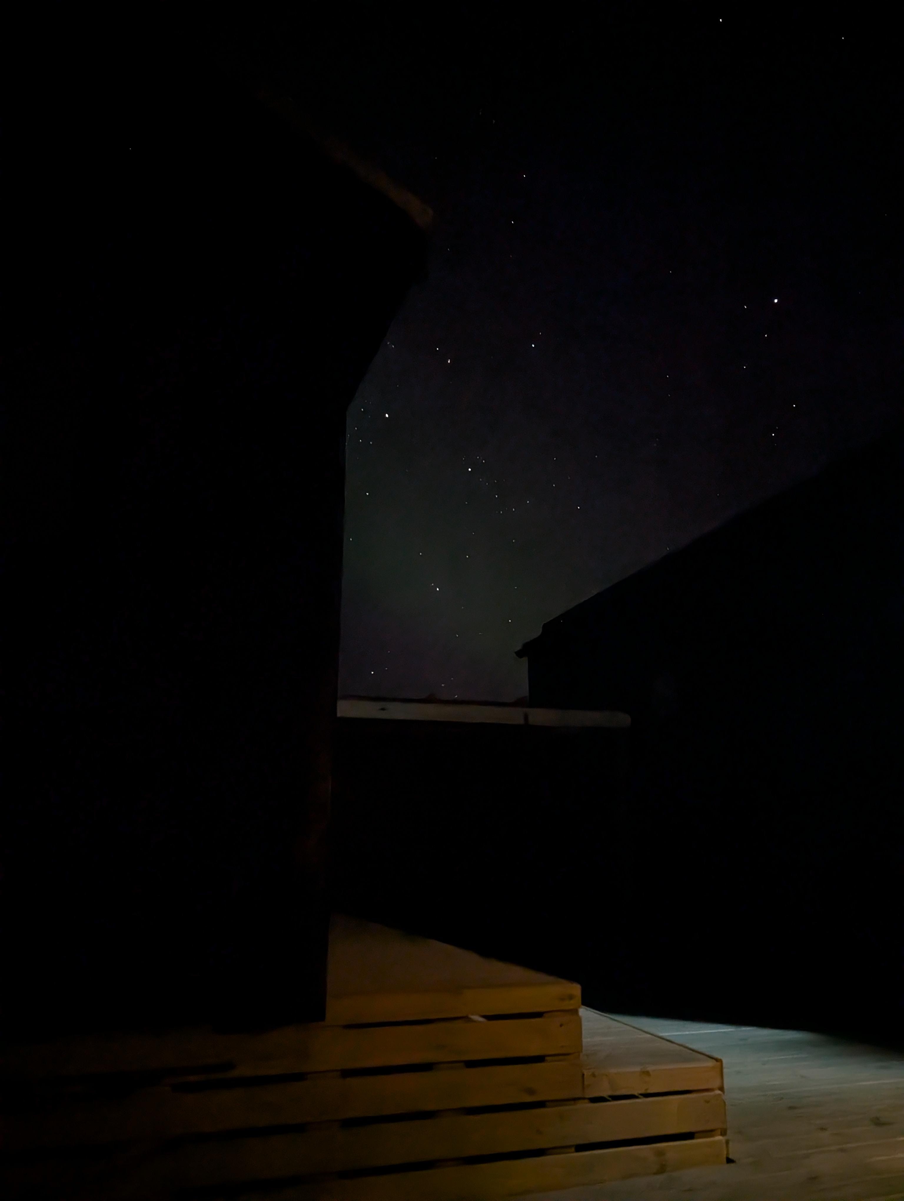 view north from the hot tub