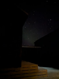 view north from the hot tub