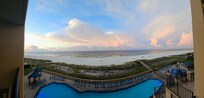 Panoramic view from the balcony.