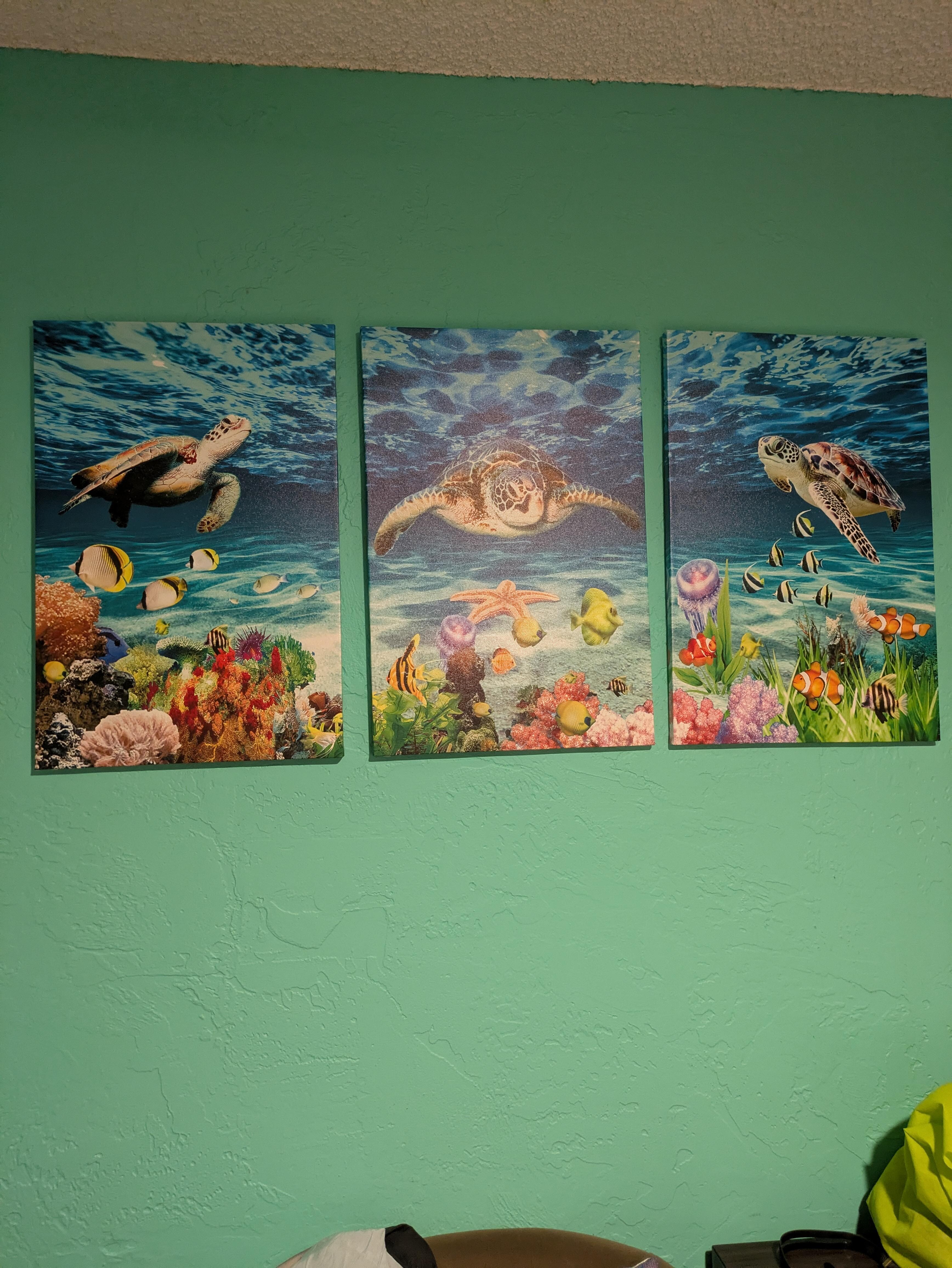 Hawaiian decorations all over condo