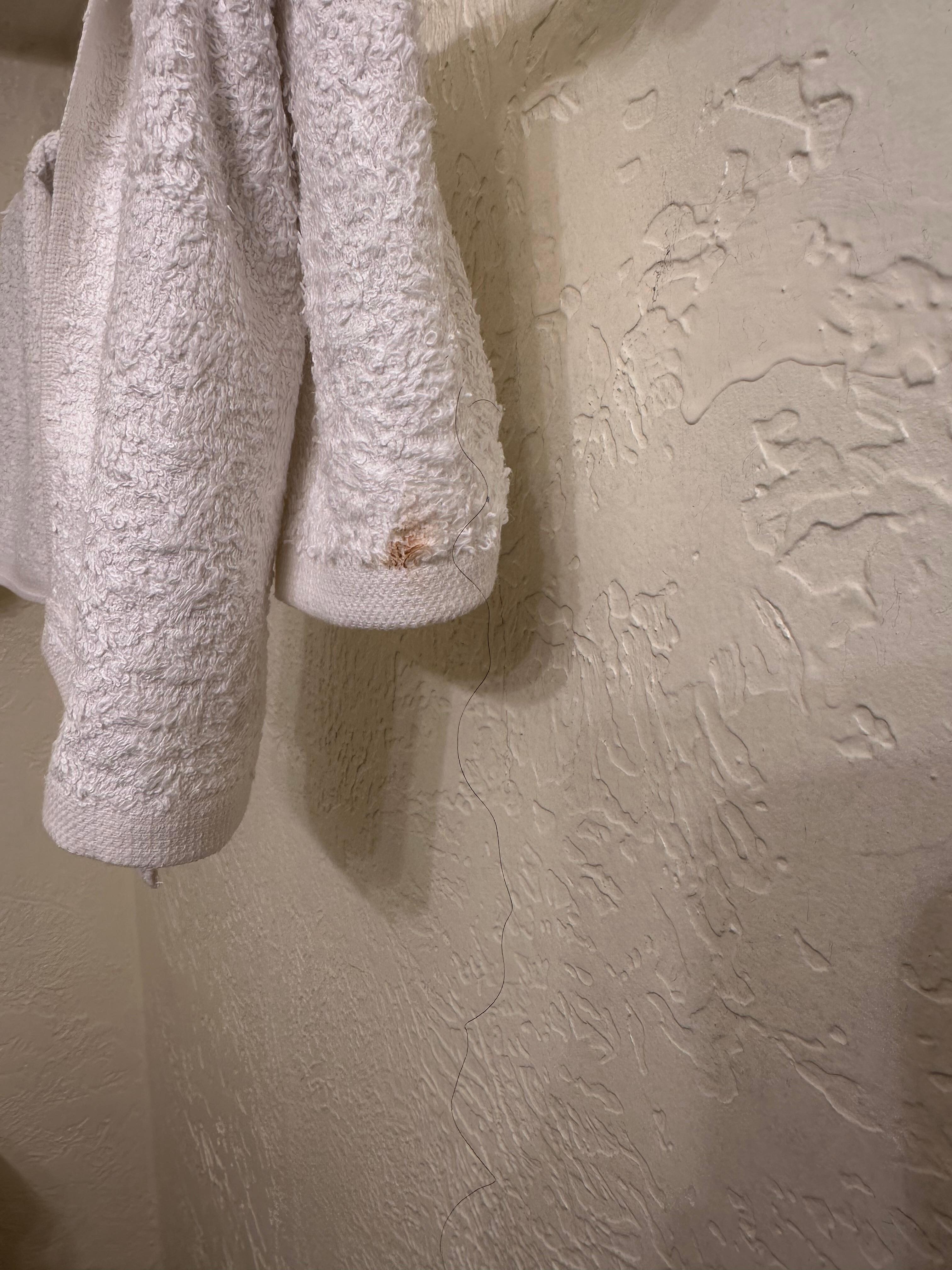 Stains on towels