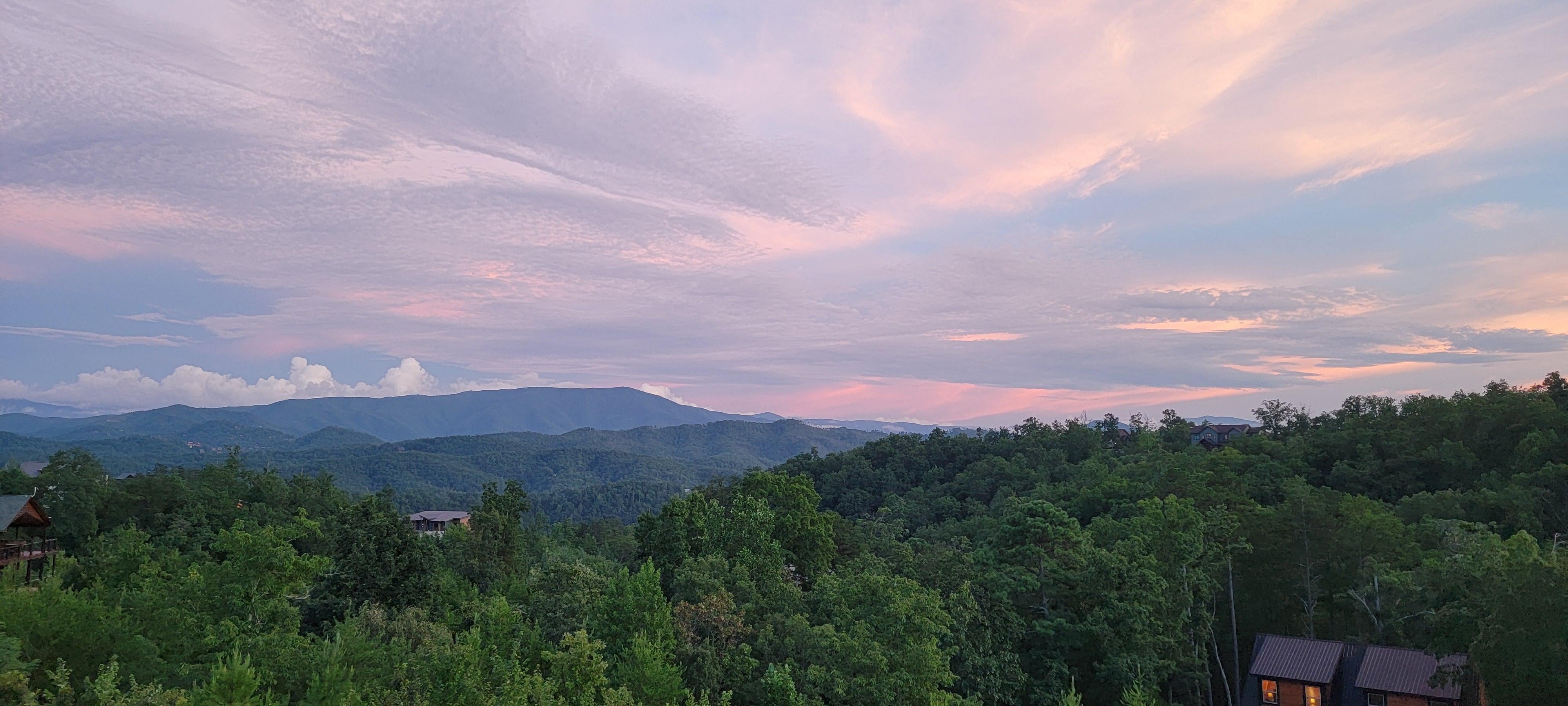 Sunset views from the back porch