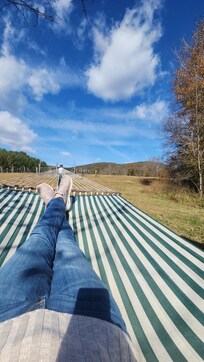 Hammock with a view.