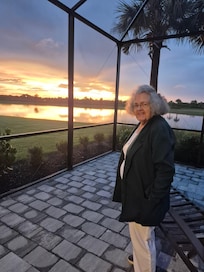 Same view with my mom, Jane Daly.