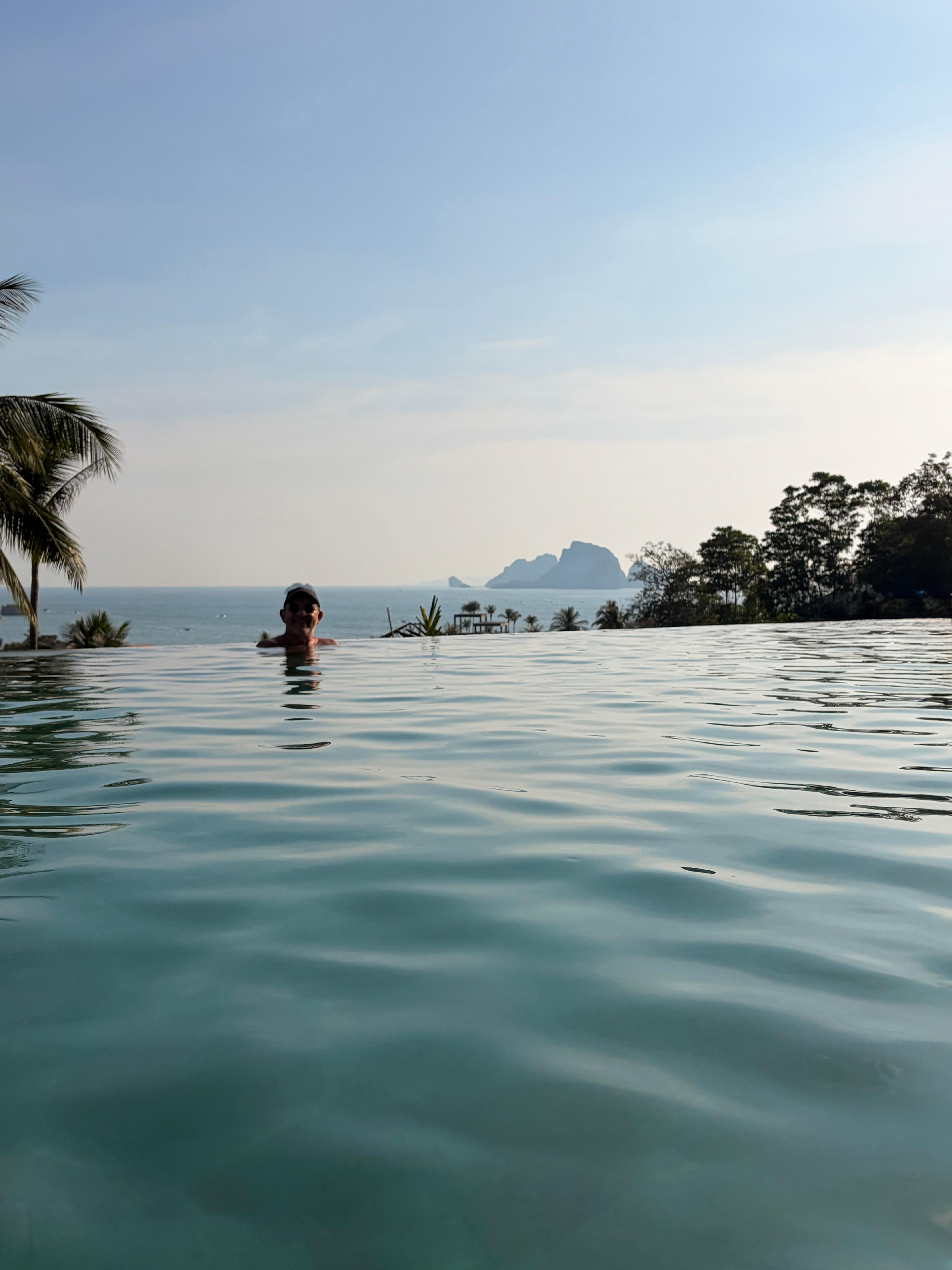 Vista da piscina superior
