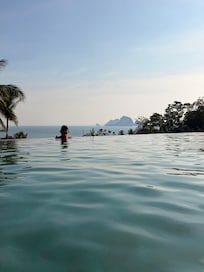 Vista da piscina superior