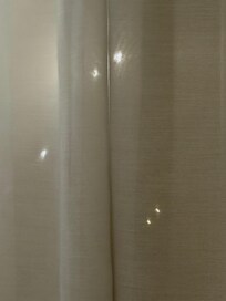 Holes in curtains