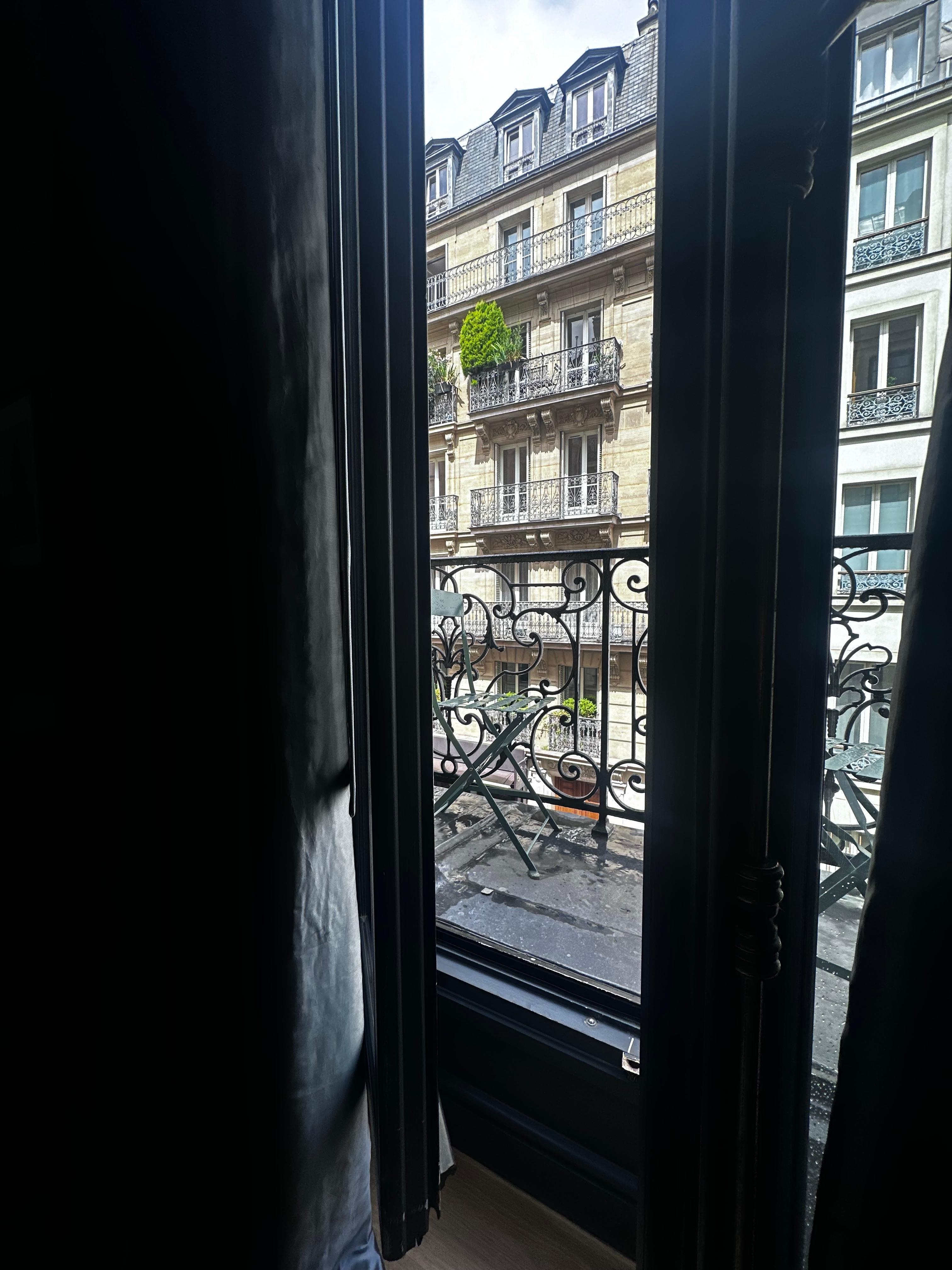 1 of 2 windows/door to the balcony