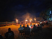 Fire dance night