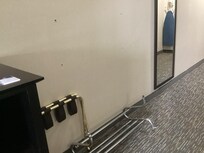 Rack fell down of the wall