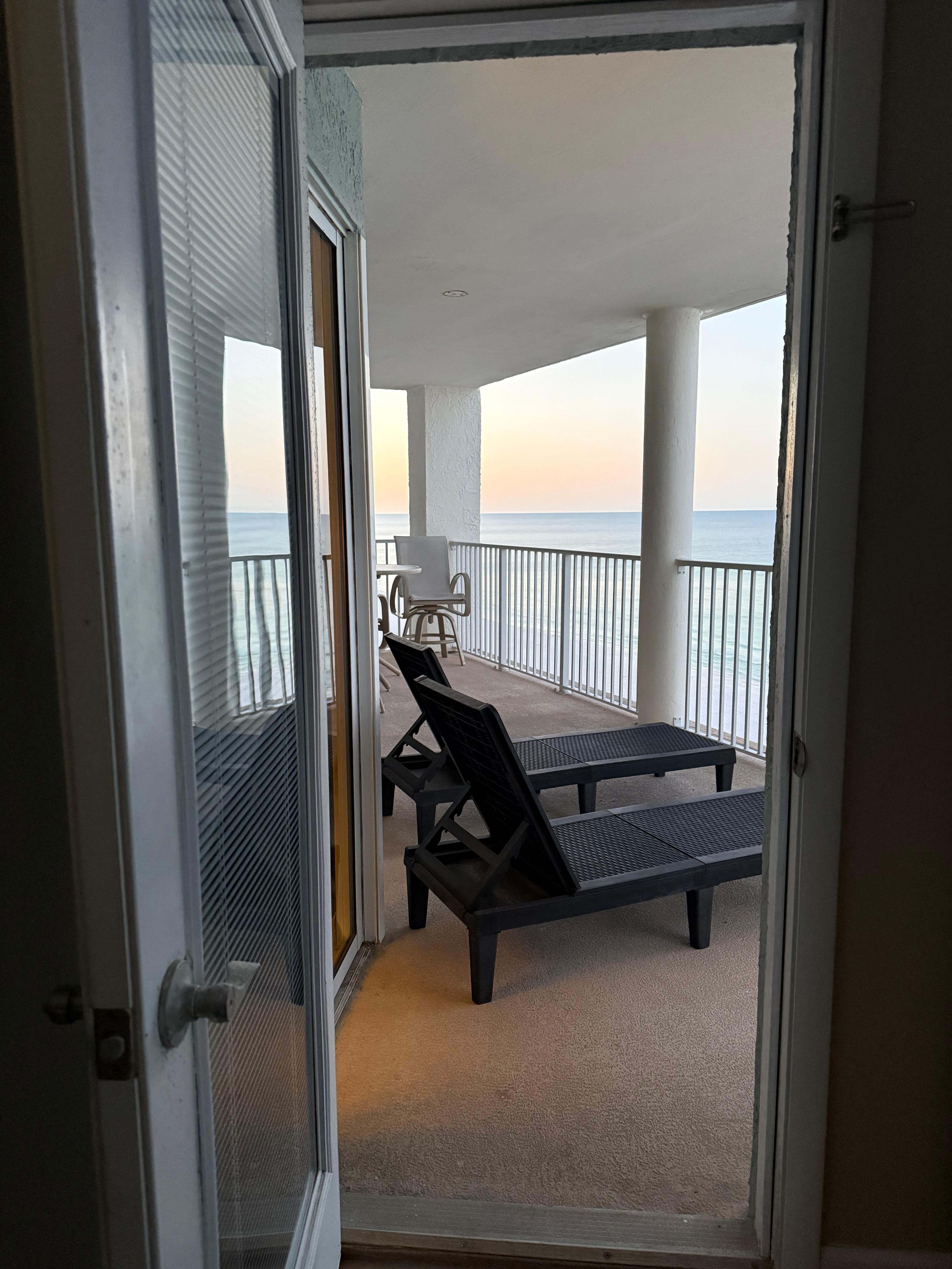 Entrance to balcony from master bedroom