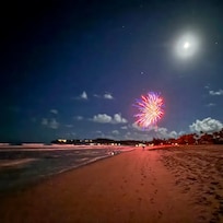 New Year’s Eve celebrations on the beach. It was magical!