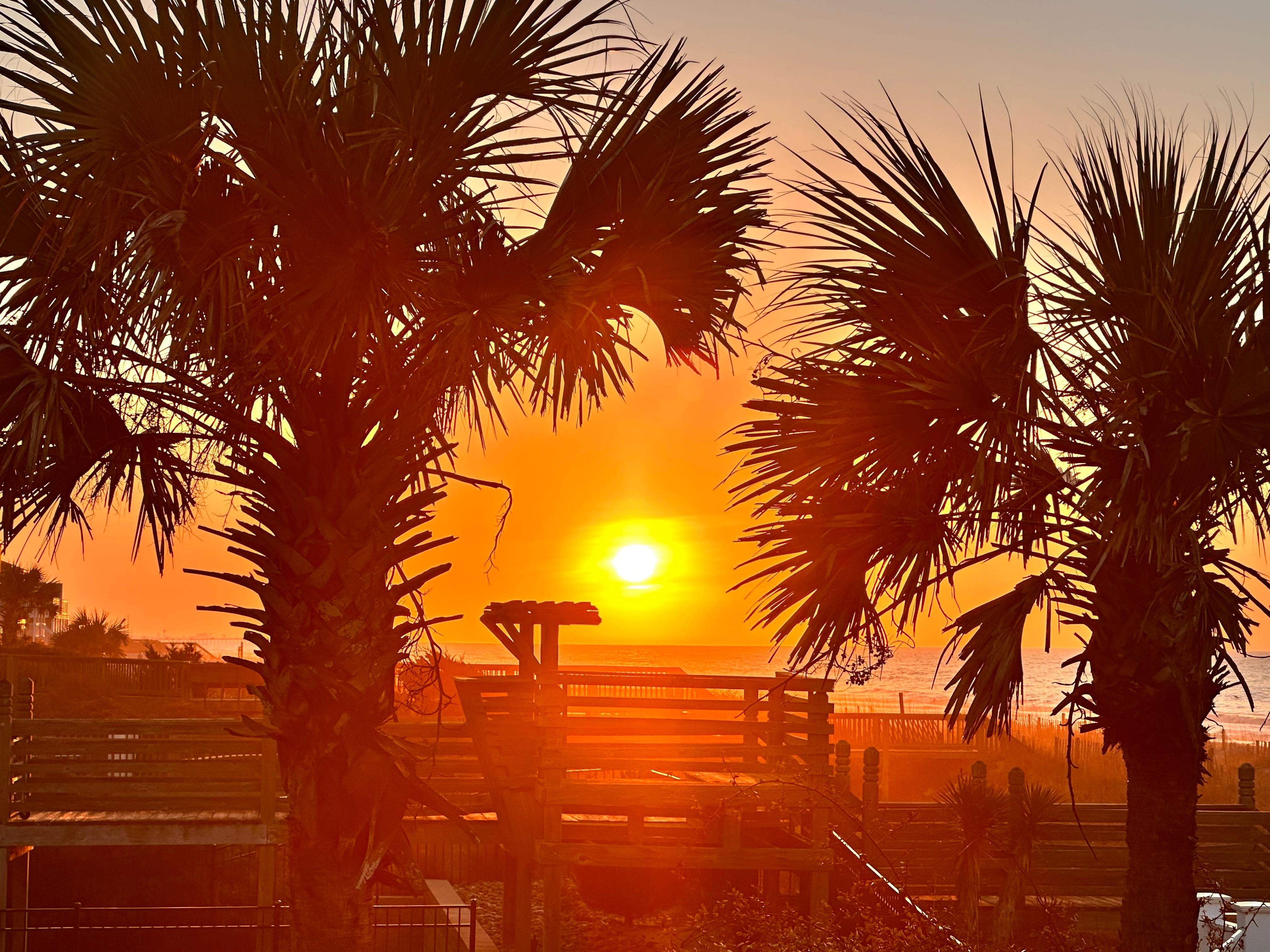 Sunrise from the deck