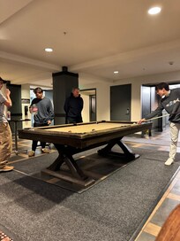 Playing pool