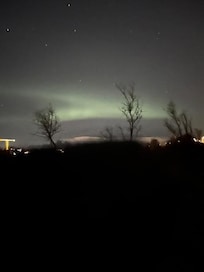 View from edge of parking lot looking away from dome.