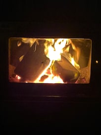 Delightful fireplace