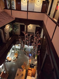 Amazing hotel inside courtyard and balconies