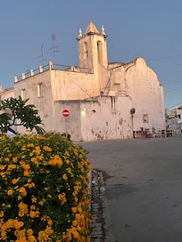 Plaza in front of the property
