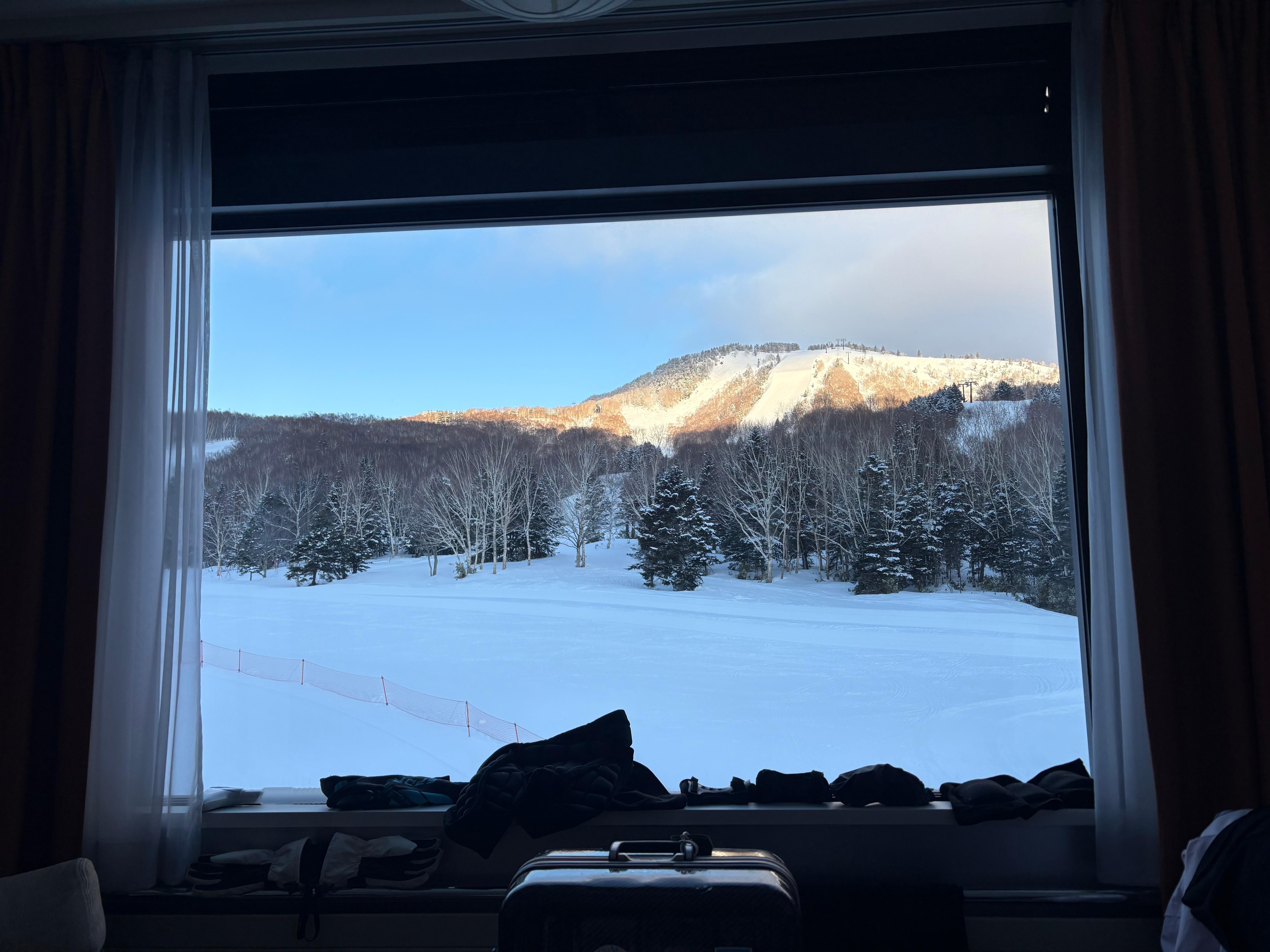 房間面對雪道